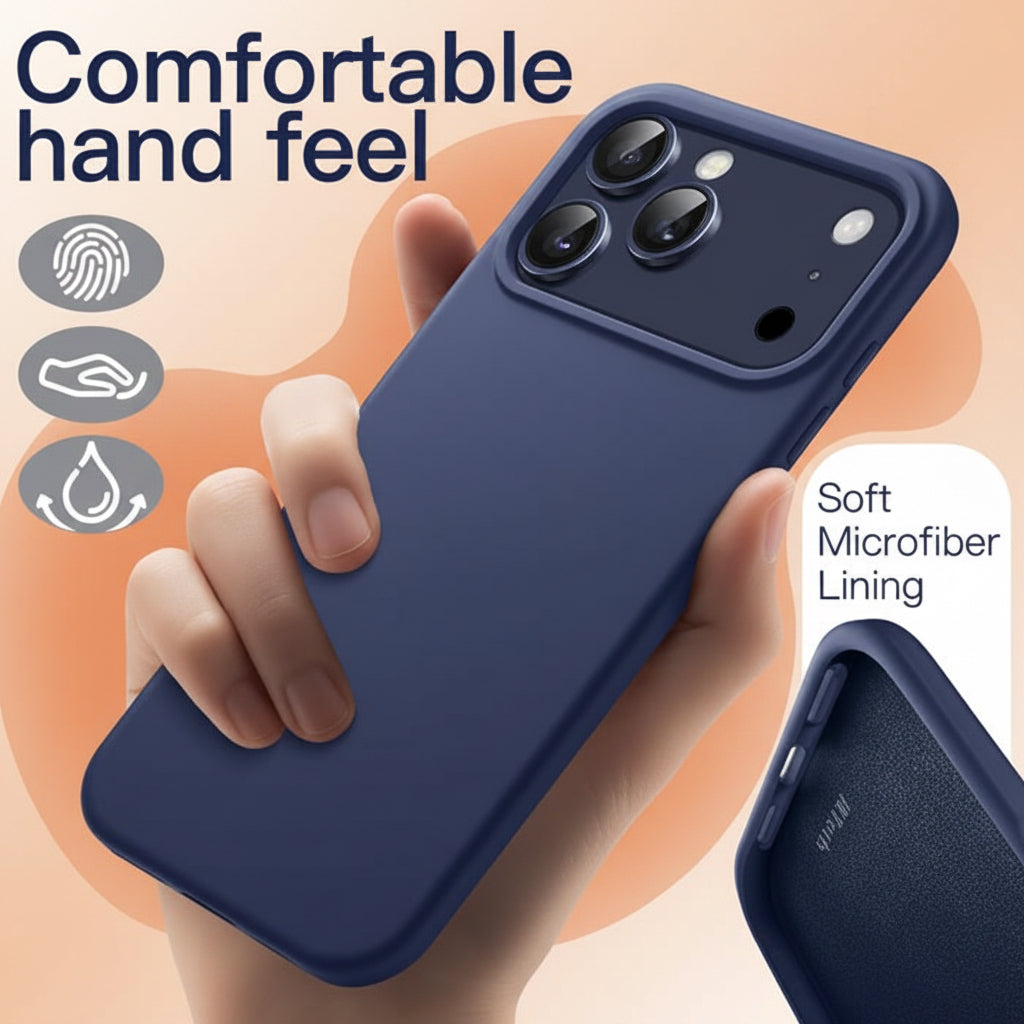 Air Skin Slim Case for iPhone 17 Pro Max - Lightweight Matte Finish Cover with Scratch and Drop Protection - Cosmic Orange _Black_white_Blue