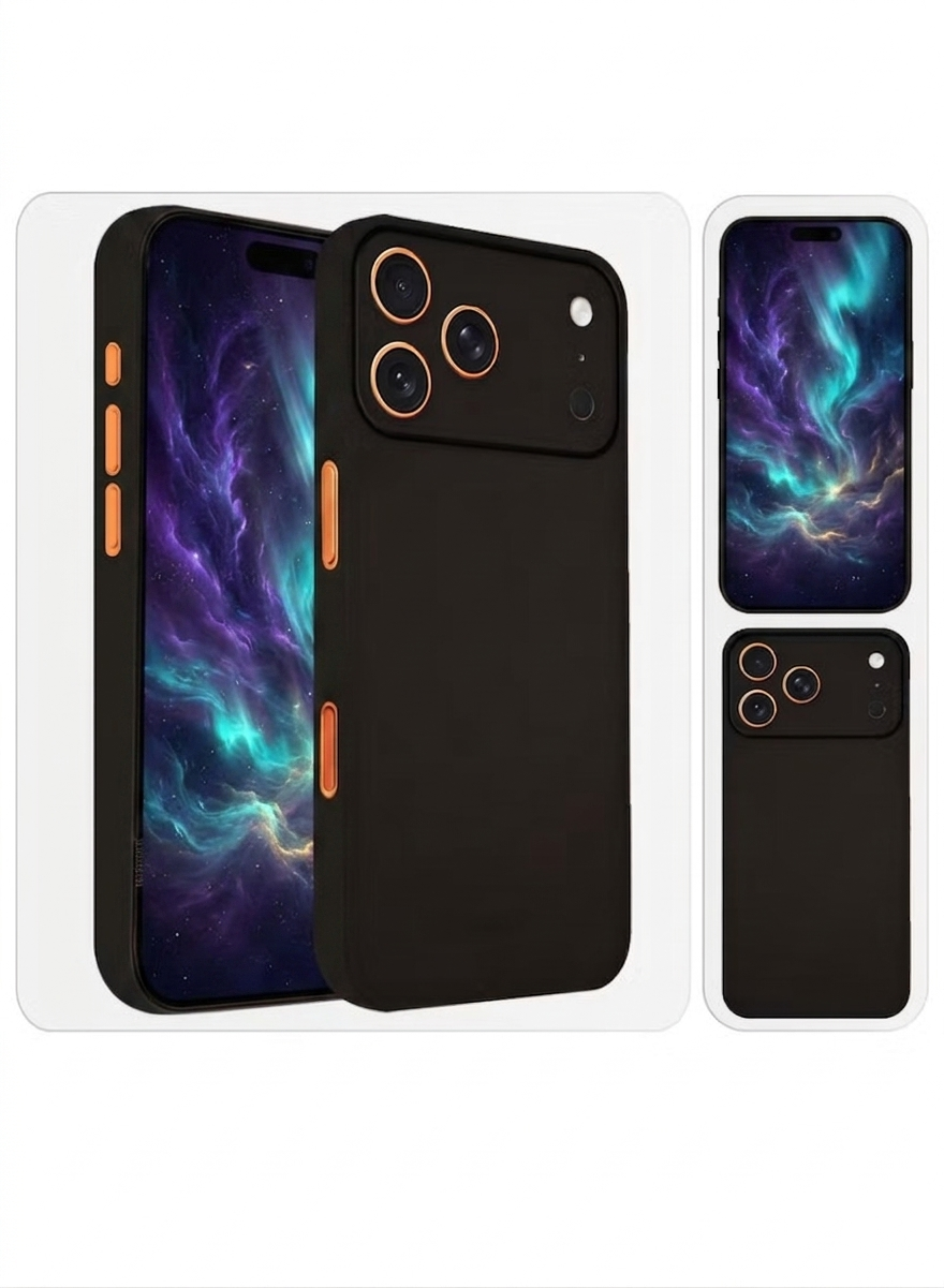 Air Skin Slim Case for iPhone 17 Pro Max, Lightweight Matte Finish, Black